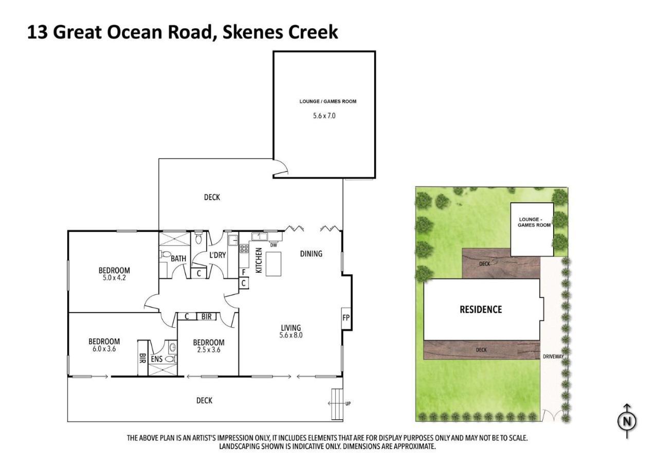 Great Ocean Road Lodge Skenes Creek Exterior foto